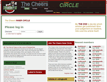 Tablet Screenshot of circle.thecheers.org